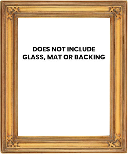 Elegant 9x12 Closed Corner Gothic Frame in Gold - Freestanding & Ready to Hang - Picture 8 of 9