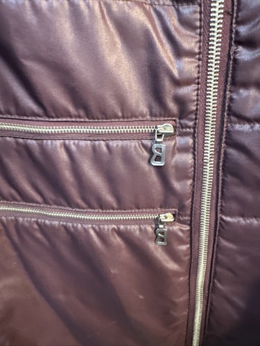 Vintage Bogner Damen Kragen Reißverschluss Puffer Mantel Jacke Weinrot Gr. M/L - Bild 4 von 7
