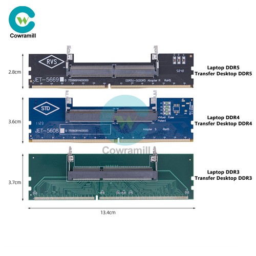 DDR3 DDR4 DDR5 Laptop to Desktop Memory Adapter Card SO-DIMM To PC DIMM Card - Picture 6 of 14