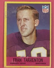 Fran Tarkenton 1967 Philadelphia Gum Co. Minnesota Vikings Card #106 Poor A07