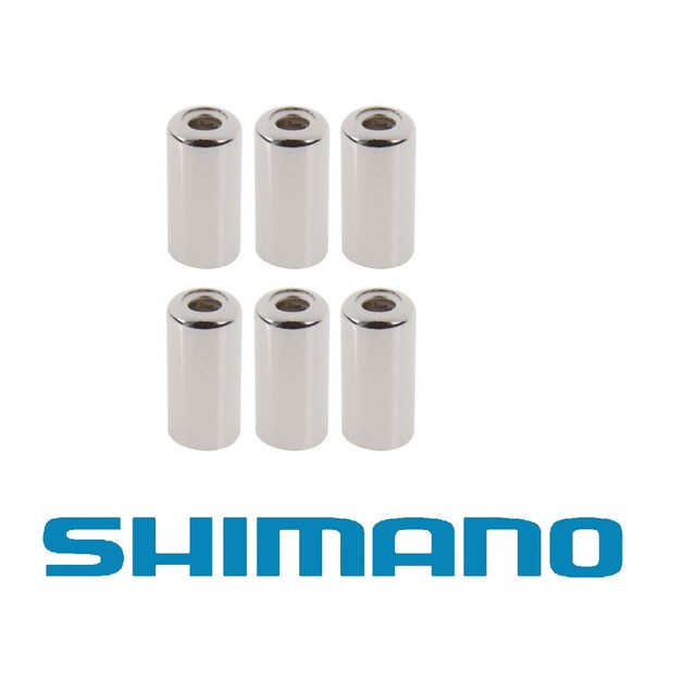 10 pcs Genuine Shimano SIS-SP40 Steel// Metal Outer Brake Cable End Caps 6mm