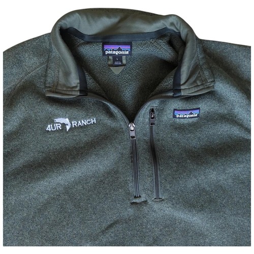 Patagonia Better Sweater Mens Large Green Fleece Jacket 1/4 Zip Outdoor Hiking - Picture 4 of 9