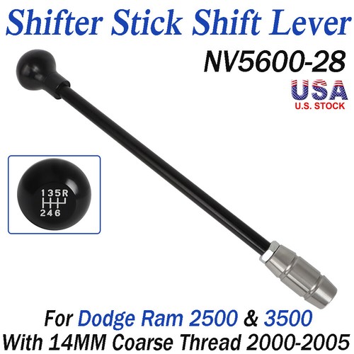 Aluminum Shifter Stick For Dodge Ram 2500 3500 NV5600 Shift Lever Knob NV5600-28 - Picture 1 of 16