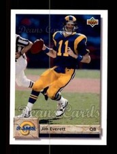 1992 Upper Deck #111 Jim Everett Rams Purdue 8 - NM/MT