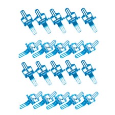 20 Pcs Dental Lab Disposable Articulator Tooth Plastic Denture Articulators Blue