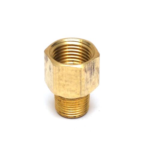 Reducer Pipe Adapter 1/2 Female Npt to 3/8 Male Npt Brass Fitting Water Air Gas - Picture 4 of 7