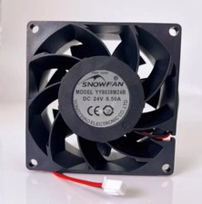 SNOWFAN YY8038M24B 8038 DC24V 0.50A 2-wire Inverter Dual Ball Cooling Fan