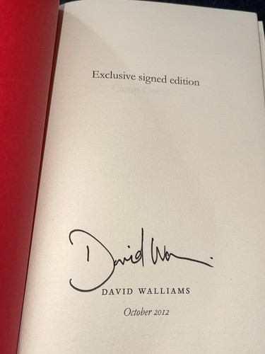 Camp David Signed Edition Comedy Book David Walliams Autographed Little Britain - Picture 2 of 3