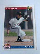 1992 UPPER DECK ROYCE CLAYTON SAN FRANCISCO GIANTS #2