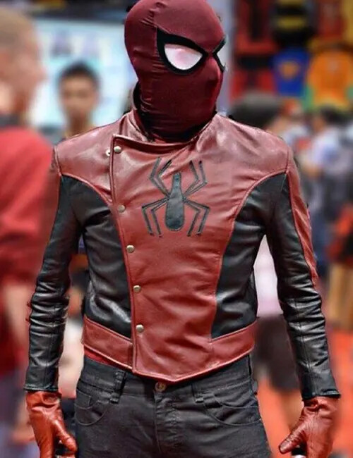 New Stylish Spiderman The Last Stand Maroon & Black Faux
