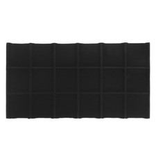 Jewelry Organizer Tray Insert with 18 Slots Black Velvet Liner, 14"x7.5" Display