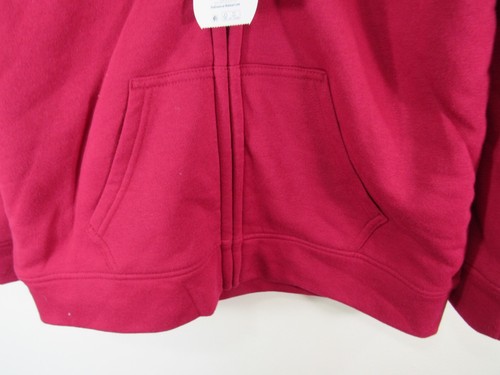 New Wonder Nation Lined Zip Hoodie Size XXL 18 Cranberry Kiss Color Pocket - Picture 6 of 8