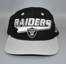 Oakland Las Vegas Raiders Logo Athletic Tailsweep Vintage Snapback Cap Hat - NWT