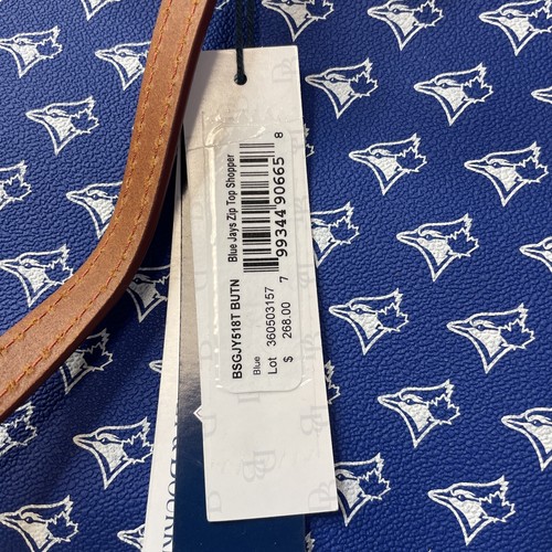 Dooney & Bourke Toronto blau Jays MLB Baseball Shopper Tragetasche groß blau Logo neu mit Etikett - Bild 3 von 6