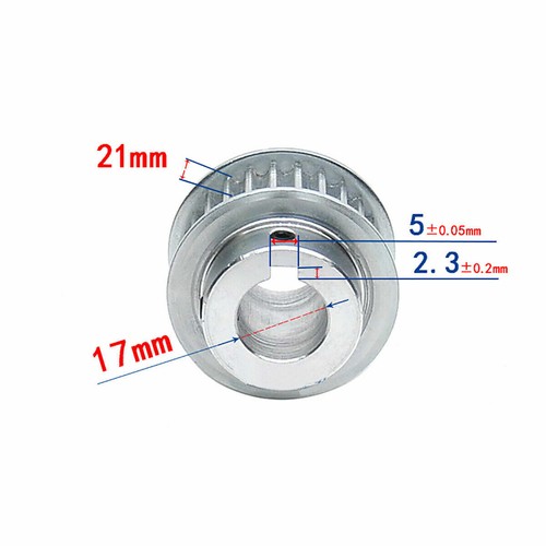 Rueda síncrona de polea HTD5M 19T diámetro clave para impresora 3D de correa de 20 mm de ancho - Imagen 13 de 21
