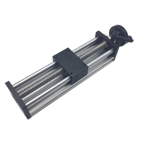 Guida Lineare Tavolo Scorrevole Manuale Attuatore 1605 Modulo Filettatura Sferica Carico 40kg  - Foto 4 di 13