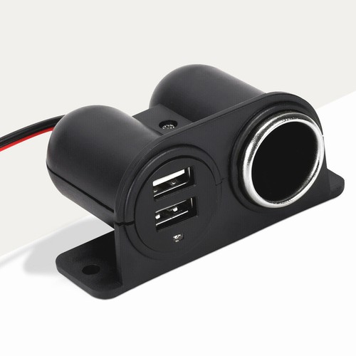 12V KFZ Auto Zigarettenanzünder Steckdose mit Dual USB Ladegerät Buchse Einbau - Bild 2 von 24