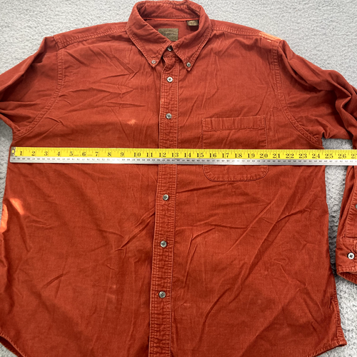 Pana grande naranja 100 % algodón de manga larga St Johns Bay para hombre - Imagen 3 de 9