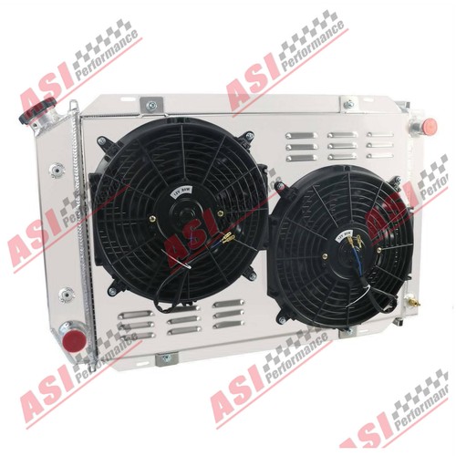 Relé de ventilador de cubierta de radiador de aluminio de 4 filas para Ford Mustang 1979-1993 5,0 L 302 V8 - Imagen 11 de 15