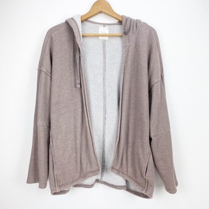 open front hooded sweatshirt