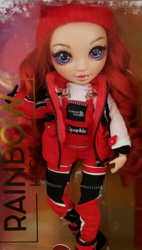 Rainbow High Winter Break Ruby Anderson Fashion Snowboard 2 Red Outfits MGA - Picture 4 of 8