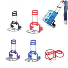 Luggage Cart Heavy Duty Folding Roller Carts Carrier Foldable Platform 4 Colors
