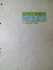 AKAI GX-210D Service Manual Reel to Reel ORIGINAL Pioneer TEAC Kenwood Roberts