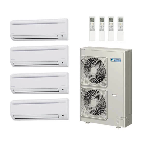 54,000 Btu 18.8 Seer Daikin 4-Zone Mini Split Heat Pump System 9-9-12-24 |  eBay
