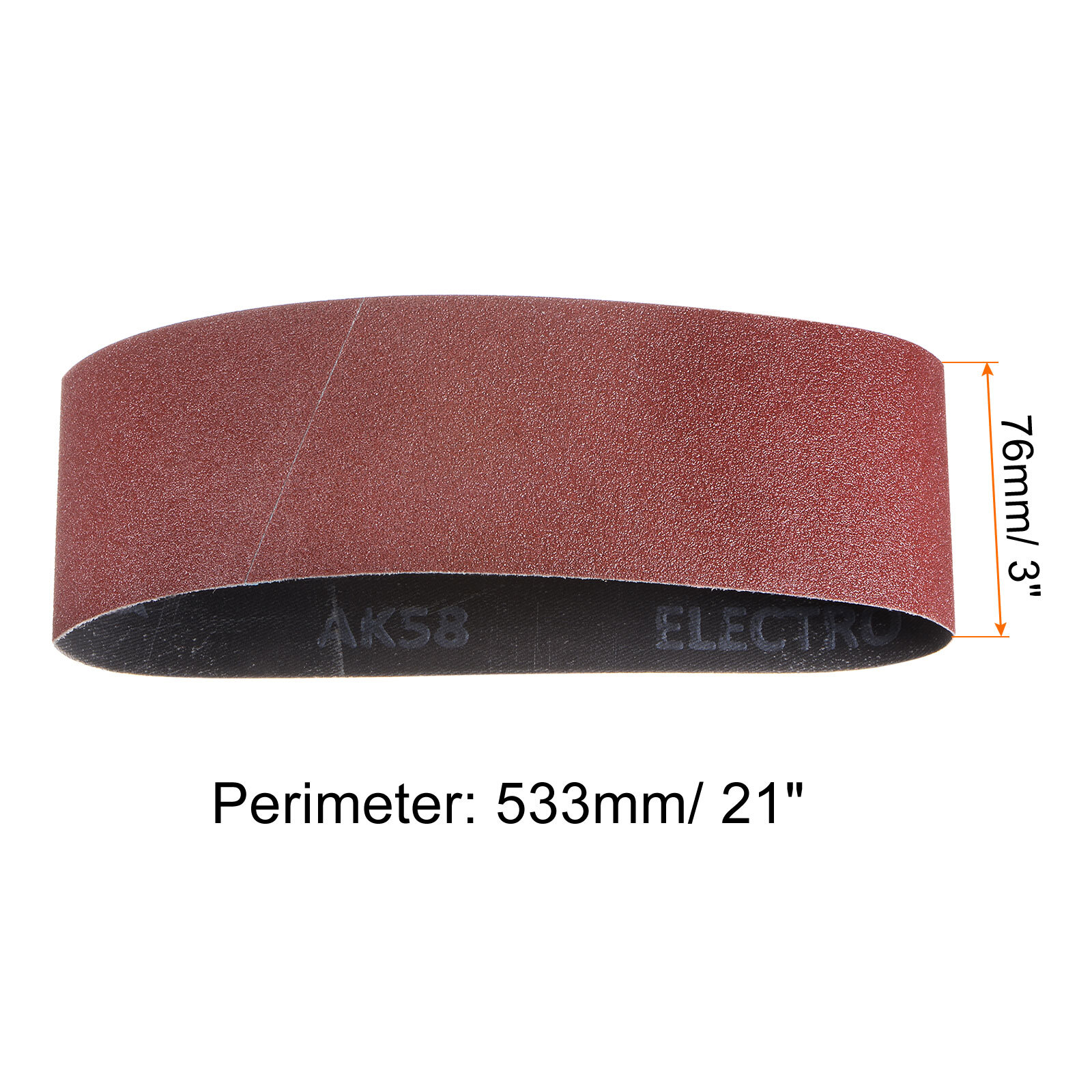10pcs Sanding Belts 3x21" Belt Sander Paper 120 Grit Aluminum Oxide