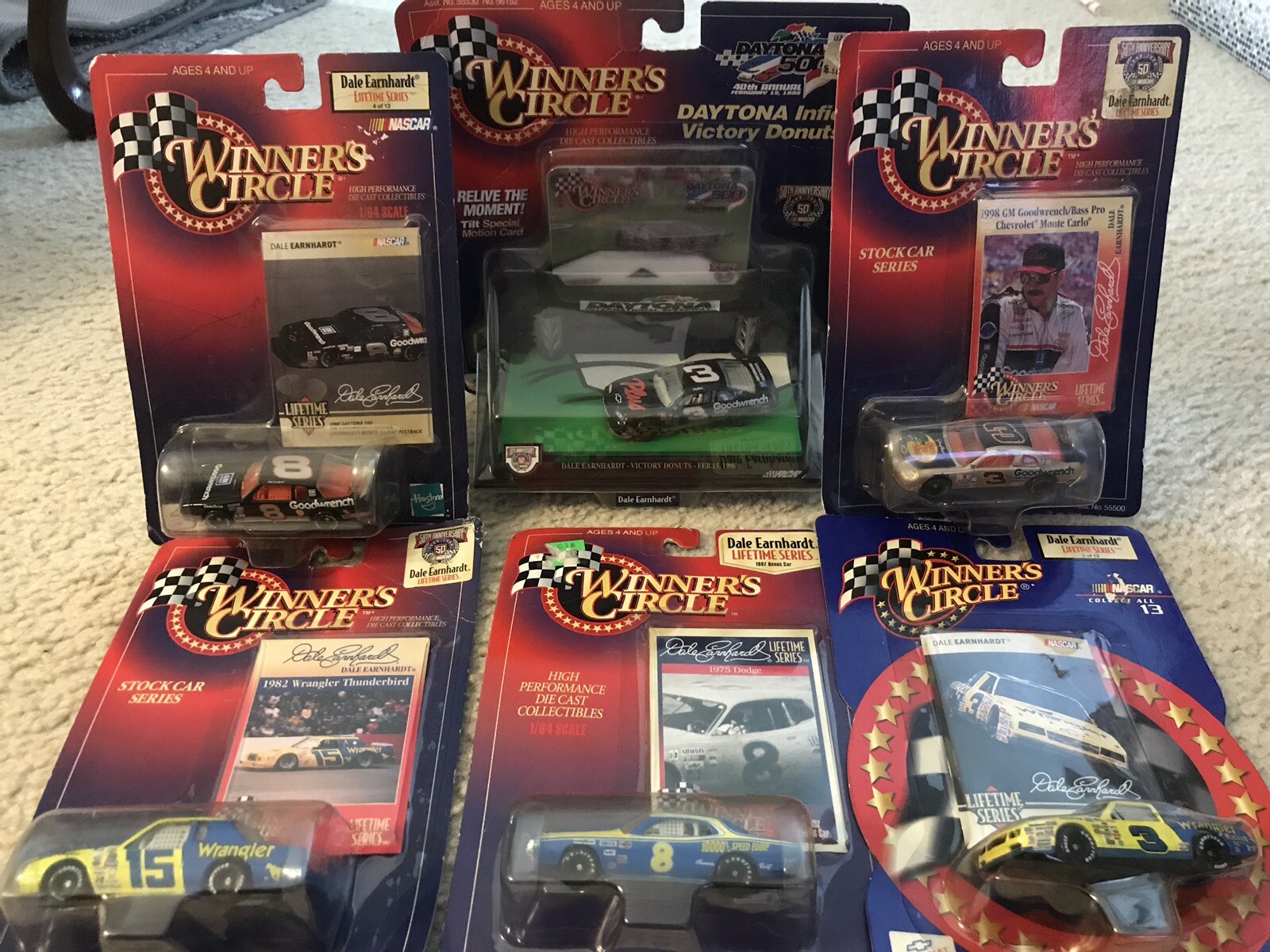 Winners circle nascar 1 64 diecast lot of 6 - Dale Earnhardt, Sr Winners circle nascar 1 64 diecast lot of 6 - Dale Earnhardt, Sr