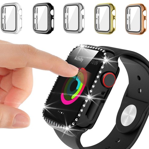 Funda Completa Delgada Brillante Diamante + Protector de Pantalla para iwatch Series 10 42/46mm - Imagen 1 de 12