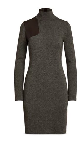 RALPH LAUREN Black Label Sweater Dress Plus Size 3X 100% Wool Herringbone NWT - Picture 3 of 13