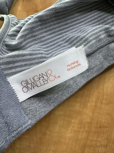 Gilligan & O’Malley Bra Womens Extra Large Nursing Gray Striped - Picture 5 of 6
