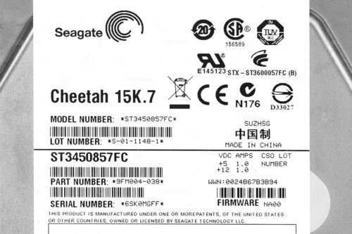 ST3450857FC SEAGATE 450GB 15K FC 3.5 LFF HDD 9FM004-038 - Bild 4 von 4