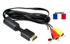 Cable Audio vidéo AV RCA TV pour Sony Playstation 1 2 3 PS1 PSX PS2 PS3 et Slim