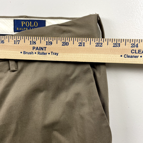 Polo Ralph Lauren Pants Mens 44Bx30 Brown Stretch Classic Fit Flat Front - Picture 3 of 13