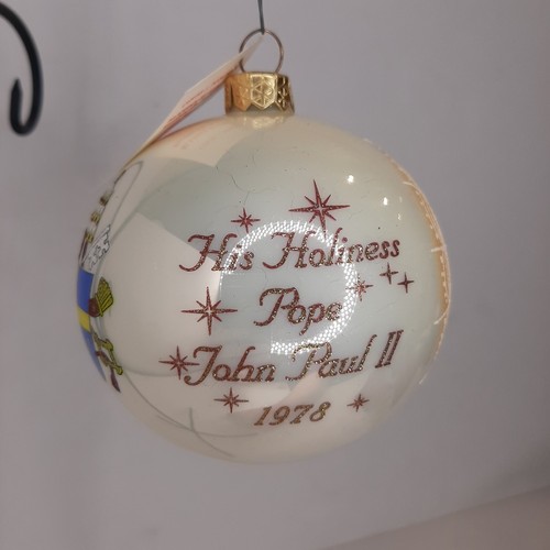 Papst Johannes Paul II. Klassiker von Kurtis Glaskugel Ornament Polen ZURÜCKGENOMMEN - Bild 7 von 9