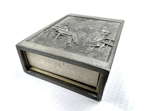 Caja de fósforo vintage con soporte de fósforo Rein Zinn hecha en Alemania - Imagen 13 de 14