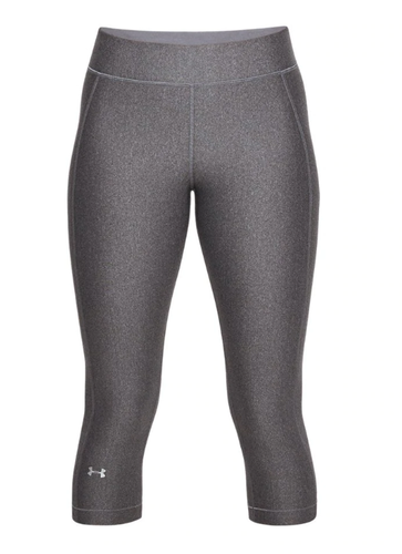 Under Armour graue Capri-Damenstrumpfhose HeatGear 3/4 Kompressionsstrumpfhose klein 10 neu mit Etikett - Bild 3 von 3