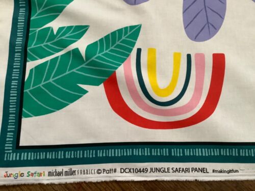Jungle Safari Panel | Animals | Patt# DCX10449 | 100% Cotton Quilting Fabric by - Picture 2 of 5