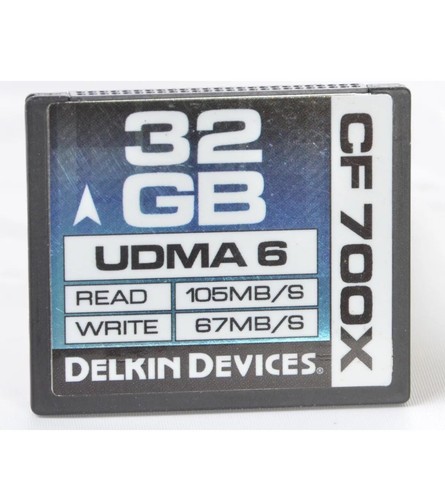 Delkin Devices 32GB CF 700X UDMA 6 Memory Card $69 FREE SHIPPING - Picture 4 of 4