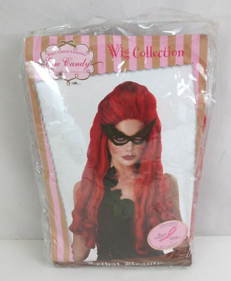 New California Costumes Eye Candy Halloween Costume Lethal Beauty Red Wig #70746