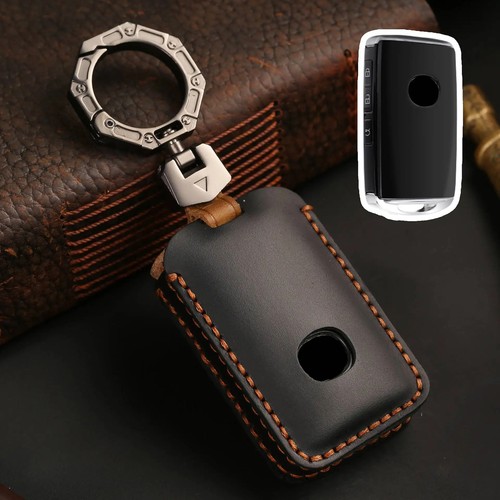 Leather Car Key Cover Keyring Shell Fob Case for Mazda 3 Alexa CX-30 CX30 CX-5 - Picture 7 of 7