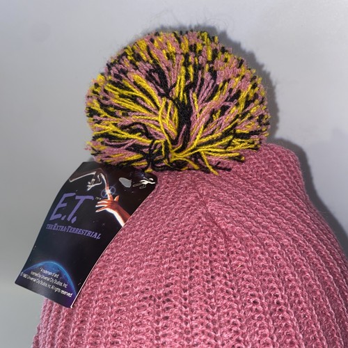 Vtg ET E.T. Beanie Universal Studios Retro Knit Alien Movie Spielberg Pink 1982 - Picture 5 of 10