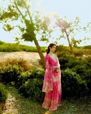 Stunning Simmer Silk Pink Kurta Palazzo With Net Dupatta For Reception Wear