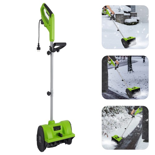 Spazzaneve Elettrico 1200W Spazzatrice Spazzatrice Spazza Neve - Foto 2 di 21