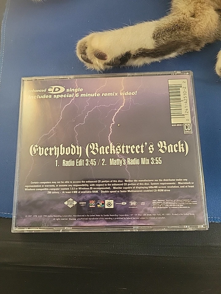 Backstreet Boys - Everybody (Backstreet's Back) [1998 Enhanced] [Used CD Single] Foto 2 de 4