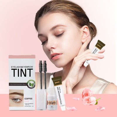 New Eyebrow Eyelash Eye Lash Brow Tint Full Kit Farbstoffcreme langlebig