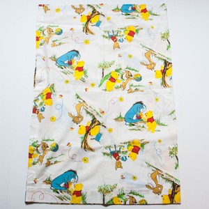 Lot 4 Vintage Winnie The Pooh Sears Nursery Fabric Curtain Panels