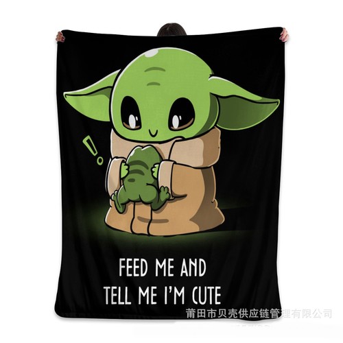Baby Yoda Flanell Decke Sofa Tages decke Weich Warm Reisewurf Geschenk - Bild 4 von 31